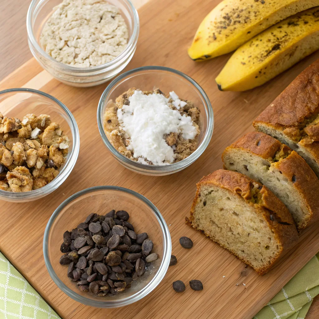 healthy mix-in options for no sugar added banana bread