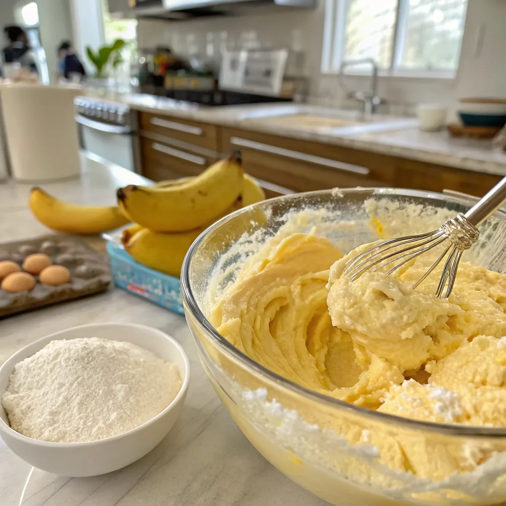 banana pudding cake batter with pudding mix	
