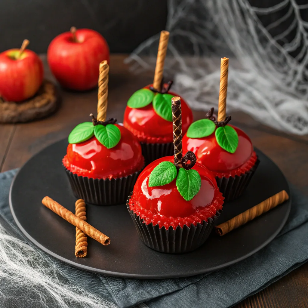 Poison Apple Cupcakes – The Ultimate Sinister Treat for Your Halloween Table